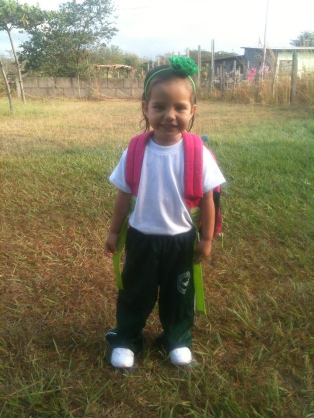 Bethany's first day of Preschool.